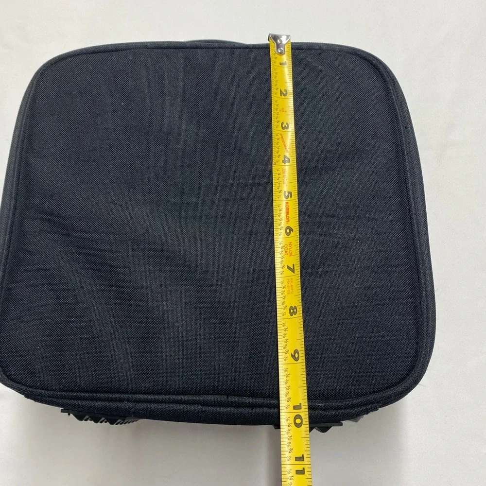 Dell Black Padded Projector Carrying Case Nylon Travel Bag with Divider 10x11x5
